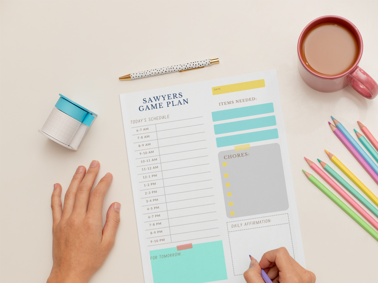 Personalized Daily Notepad