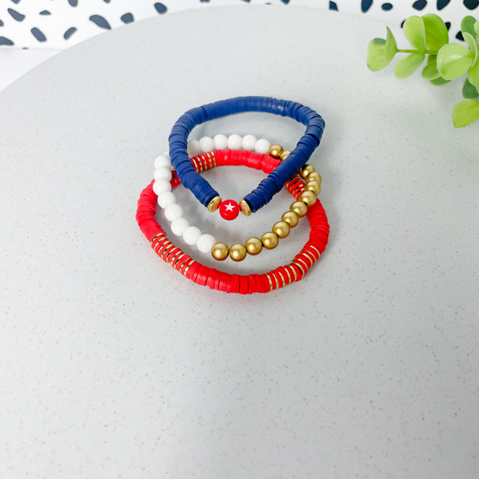 Patriotic Bracelet Stack