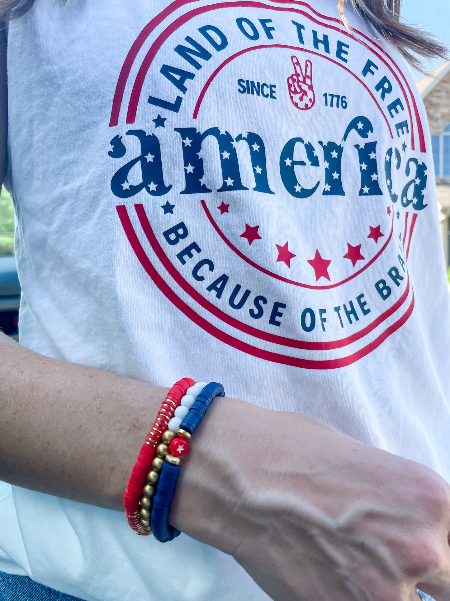 Patriotic Bracelet Stack